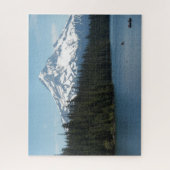 Schilderachtig Mount Hood en Lake Landscape Legpuzzel (Verticaal)