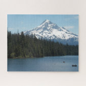 Schilderachtig Mount Hood en Lake Landscape Legpuzzel (Horizontaal)