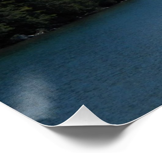 Schilderachtig Mount Hood en Lake Landscape Perfect Poster (Hoek)