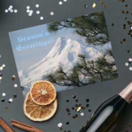 Schilderachtig Mount Hood Landscape Feestdagen Kaart