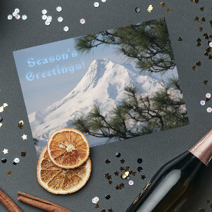 Schilderachtig Mount Hood Landscape Feestdagen Kaart