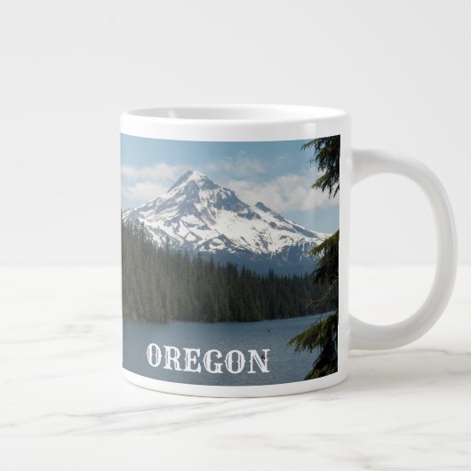 Schilderachtig Mount Hood Oregon Landscape Grote Koffiekop (Rechts)