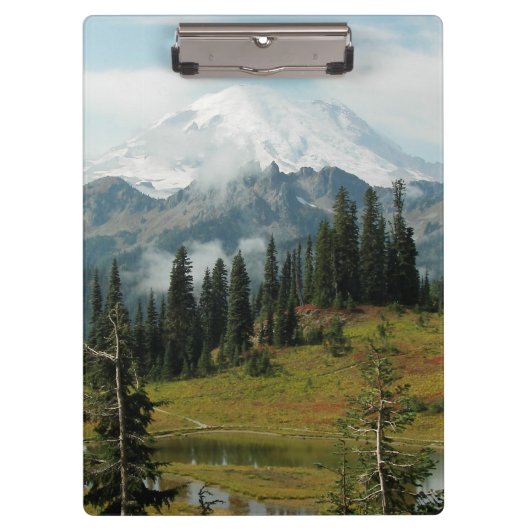 Schilderachtig Mount Rainier Landscape Klembord (Voorkant)