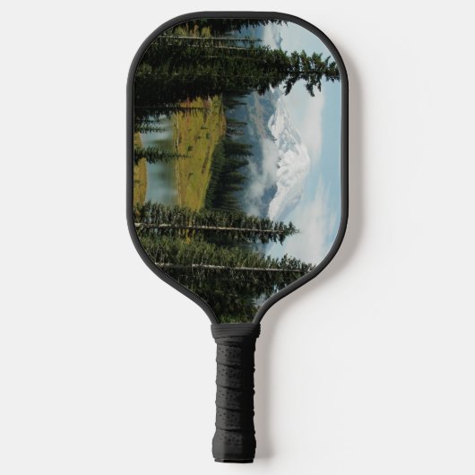 Schilderachtig Mount Rainier Landscape Pickleball Paddle (Achterkant)