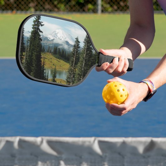 Schilderachtig Mount Rainier Landscape Pickleball Paddle (Insitu)