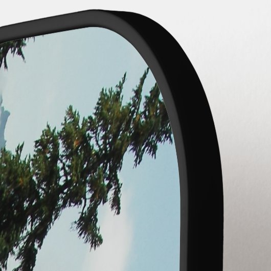 Schilderachtig Mount Rainier Landscape Pickleball Paddle (Links Detail)