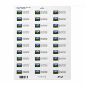 Schilderachtig Mount Rainier Landscape Retouradres Etiket (Full Sheet)