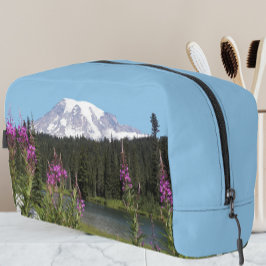Schilderachtig Mount Rainier Wildflower Landscape Toilettasje