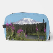 Schilderachtig Mount Rainier Wildflower Landscape Toilettasje (Voorkant)