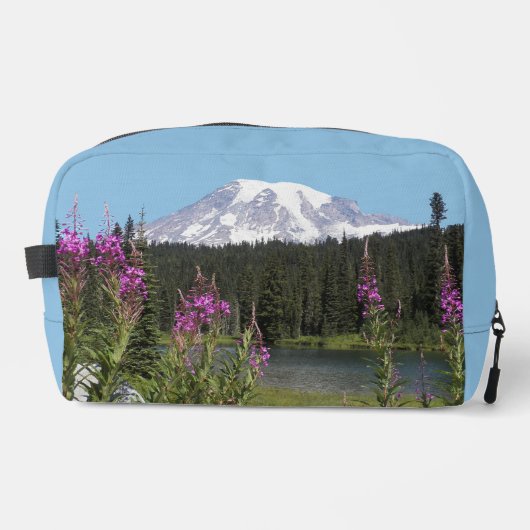 Schilderachtig Mount Rainier Wildflower Landscape Toilettasje (Voorkant)