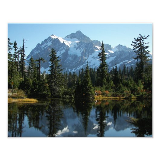 Schilderachtig Mount Shuksan Landschap Foto Afdruk (Voorkant)