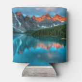 Schilderachtig Mountain & Lake Fotobruiloft Blikjeskoeler (Achterkant)