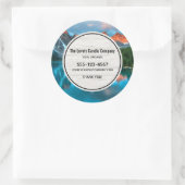 Schilderachtig Mountain & Lake Fotografie Business Ronde Sticker (Tas)