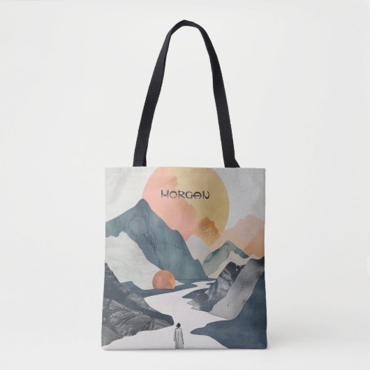 Schilderachtig Mountain Sunrise Canvas tas - Esthe (Voorkant)