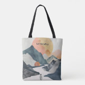 Schilderachtig Mountain Sunrise Canvas tas - Esthe (Achterkant)