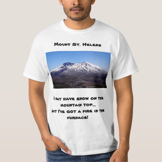 Schilderachtig Mt. St. Helens T-shirt met grappig  (Voorkant)
