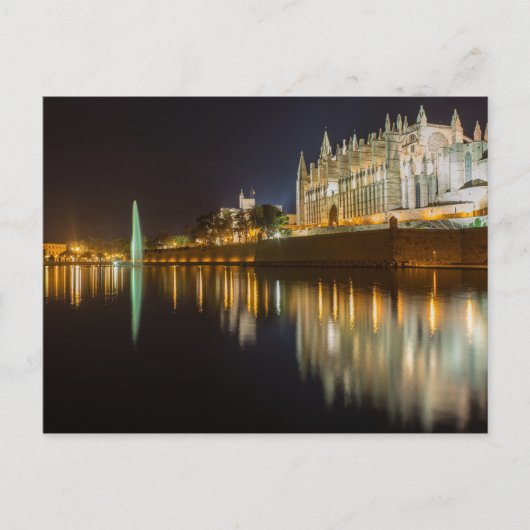 Schilderachtig nachtfoto van Mallorca, Spanje Briefkaart (Voorkant)