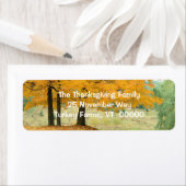 Schilderachtig najaars het Adres van de Terugkeer  Etiket (Insitu)
