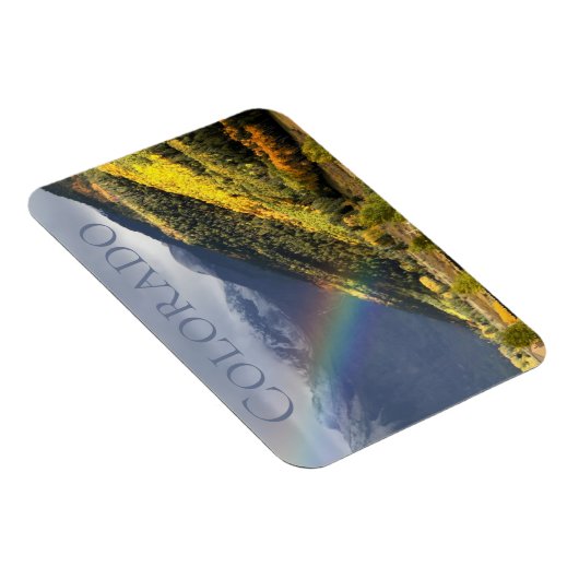Schilderachtig Najaars Regenboog en Aspens Magneet (Rechterzijde)