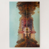 Schilderachtig najaarsairs: Lakeside-Herfsten Legpuzzel (Verticaal)