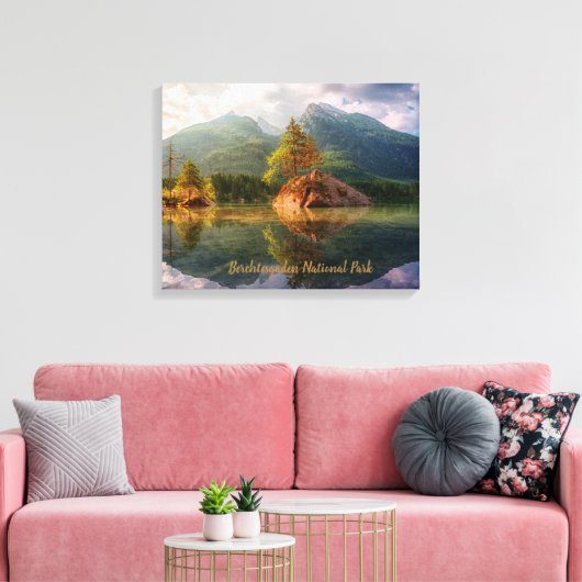 Schilderachtig nationaal park Berchtesgaden Canvas Afdruk (Insitu (Woonkamer))