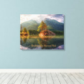 Schilderachtig nationaal park Berchtesgaden Canvas Afdruk (Insitu (Houten vloer))