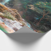 Schilderachtig Natuur Fantasy Waterfall Cadeaupapier (Hoek)