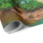 Schilderachtig Natuur Fantasy Waterfall Cadeaupapier (Rol Hoek)