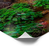 Schilderachtig Natuur Fantasy Waterfall Perfect Poster (Hoek)