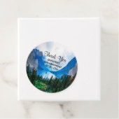 Schilderachtig Natuur in het Rustische landgebergt Bedankjes Labels (In situ)