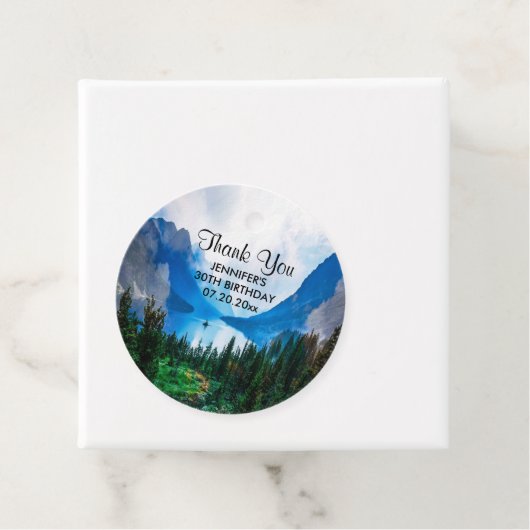 Schilderachtig Natuur in het Rustische landgebergt Bedankjes Labels (In situ)