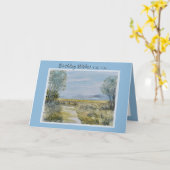 Schilderachtig Natuur Landschap Kaart (Gele Bloem)