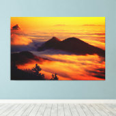 Schilderachtig Natuur Landschap Mountain Sunset Canvas Afdruk (Insitu (Houten vloer))