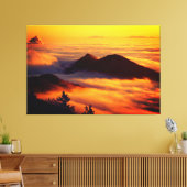Schilderachtig Natuur Landschap Mountain Sunset Canvas Afdruk (Insitu (Woonkamer))