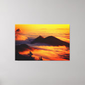 Schilderachtig Natuur Landschap Mountain Sunset Canvas Afdruk (Voorkant)