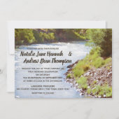 Schilderachtig Natuur River Lake Uitzicht bruiloft Kaart (Voorkant)