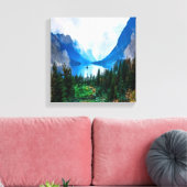 Schilderachtig Natuur voor de berggebieden in Rust Canvas Afdruk (Insitu (Woonkamer))
