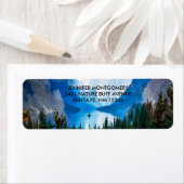 Schilderachtig Natuur voor de berggebieden in Rust Etiket (Insitu)