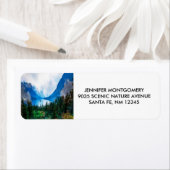 Schilderachtig Natuur voor de berggebieden in Rust Etiket (Insitu)