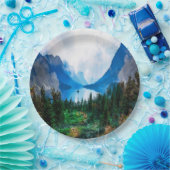 Schilderachtig Natuur voor de berggebieden in Rust Papieren Bordje (Feest)