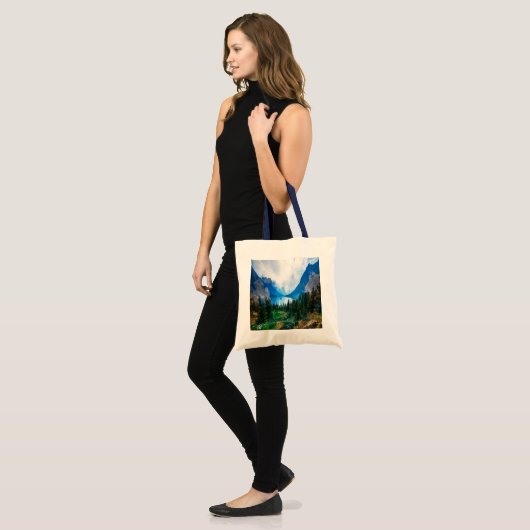 Schilderachtig Natuur voor de berggebieden in Rust Tote Bag (Voorkant (model))