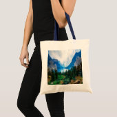 Schilderachtig Natuur voor de berggebieden in Rust Tote Bag (Voorkant (product))