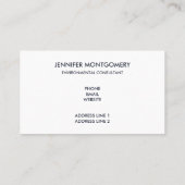 Schilderachtig Natuur voor de berggebieden in Rust Visitekaartje (Achterkant)