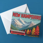 Schilderachtig New Hampshire overdekte brug Briefkaart