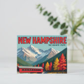 Schilderachtig New Hampshire overdekte brug Briefkaart (Staand voorkant)