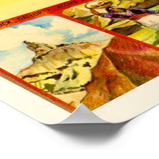 Schilderachtig New Mexico Print (Hoek)