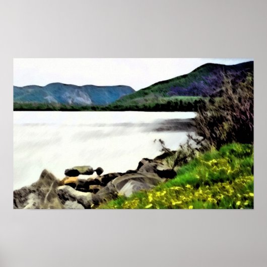 Schilderachtig Newfoundland Canvas afdrukken Poster (Voorkant)