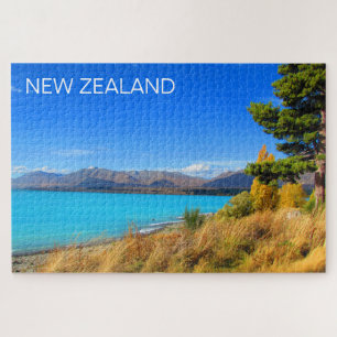Schilderachtig Nieuw-Zeelands meer Legpuzzel