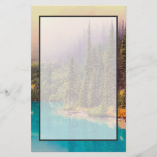 Schilderachtig noordelijk landschap briefpapier