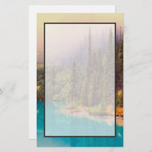 Schilderachtig noordelijk landschap briefpapier (Voorkant / Achterkant)